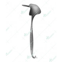 Martin Vaginal Specula, with hook shaped handle, 270 mm