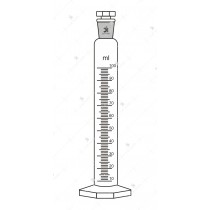 Measuring Cylinders, with interchangeable stopper, Hexagonal Base. Accuracy as per Class ‘B’.