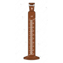 Measuring Cylinders, with interchangeable stopper, round base. Accuracy as per Class ‘B’ (Amber).