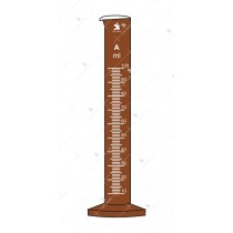 Measuring Cylinders, with spout, Round Base. Accuracy as per Class ‘A’ with works certificate (Amber).