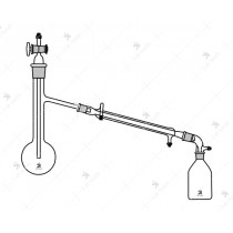 Mercury Distillation Assembly, Hulett, consists of distillation Flask 500 ml.