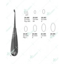 Schede Bone Curettes, 2.5 mm