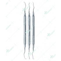 Set Of 3 Langer Titanium Tip Curettes