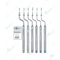 Set of 6 Offset Bone Spreading Osteotomes