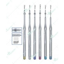 Set of 6 Straight Bone Spreading Osteotomes