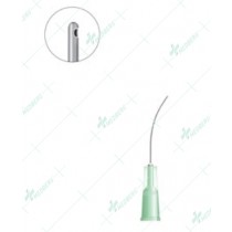 Simcoe Cortex Extractor, Curved, 0.4mm oval port, 23 gauge