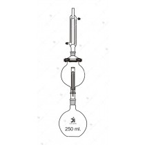 Soxhlet Extraction, consists of R.B. Flask, Globular type Extractor and double surface condenser.