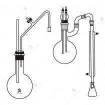 Steam Distillation Apparatus for Flouride Determination, as per I.S. Specification.