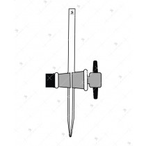 Stopcock for Burette, Straight Bore with PTFE key.