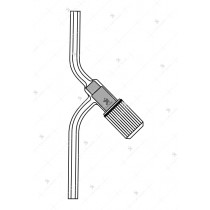 Stopcock Screw type, PTFE key, with Two Plain limbs, Capillary Bore.