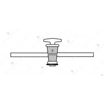 Stopcock, Straight Bore, Side Tube.