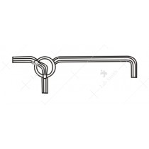 Stopcock, Three way, C bore, T shape.