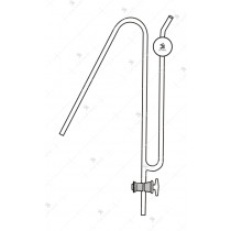 Syphon, with suction tube and stopcock 18" long.