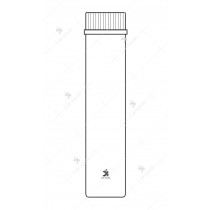Tubes, Culture, Media, Flat Bottom with Screw Cap and PTFE liner.