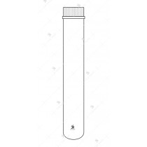 Tubes, Culture, Media, Round Bottom, with Screw Cap & Rubber liner.