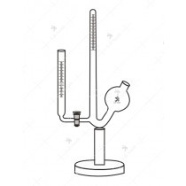 Ureometer Doremus, with stop cock for rapid determination in urine.