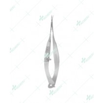 Vannas Capsulotomy Scissors, 5mm long blades, curved