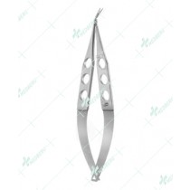 Vannas Scissors, extra thin 7mm long blades, angled forward