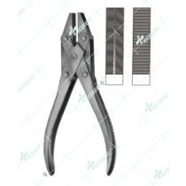Wire Holding Forceps, Flat-nosed Pliers, Parallel, 185 mm