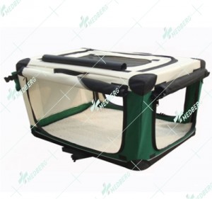 Luxury Pet Soft Crate with curtains/Carrying Bag and Mat     