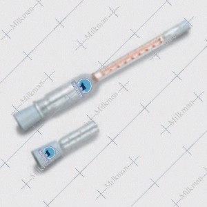 Cream Butyrometer 0-50% - 70%Volumetric with cup & rubber stopper