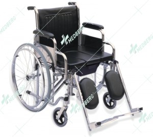 Heavy Duty Commode Wheelchair