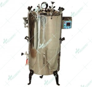 Triple Wall, Vertical Autoclave/Sterilizer, Nut Lock Type, Stainless Steel