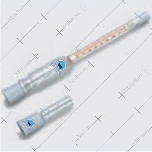 Butter Butyrometer 0-100% with cup & rubber stopper
