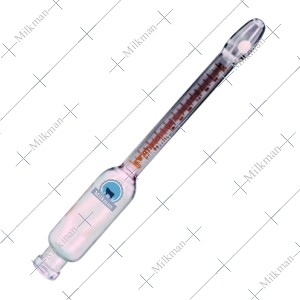 Milk Butyrometer Corning Glass 0-10% Flat Scale ISI Marked, Red Acid Proof Permanent Marking