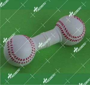 Bone and dumbbell shape of squeak vinyl toys