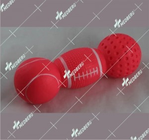 Bone and dumbbell shape of squeak vinyl toys