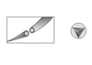 Reverse Cutting Needles 