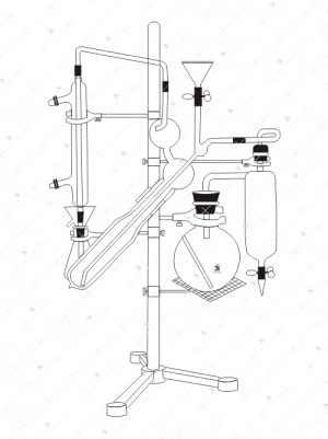 Micro Kjeldahl Nitrogen Distillation Assembly, (Pregl. Parnas and Wagner Apparatus)