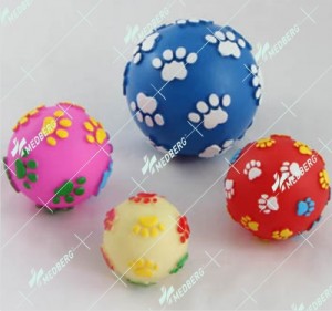 Ball shape of squeak vinyl toys