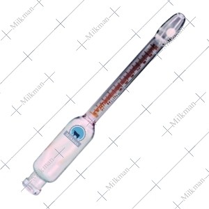 Milk Butyrometer Corning Glass 0-10% Flat Scale Super Grade