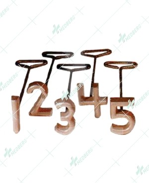 Branding Set 0 – 9 Copper