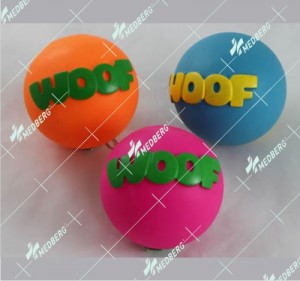 Ball shape of squeak vinyl toys