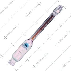 Milk Butyrometer Corning Glass 0-8% Flat Scale, Super Grade