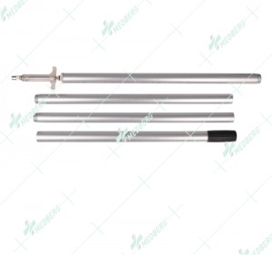 Plastic steel syringe with a putter (TPX/PC)