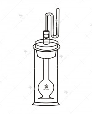 Apparatus for the demonstration of Osmotic Pressure, Pfeffer’s complete with Jar.