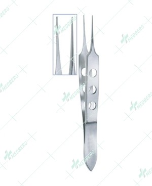 Bishop-Harmon Micro Tissue Forceps, 1x2 Teeth, 0.3mm Tip