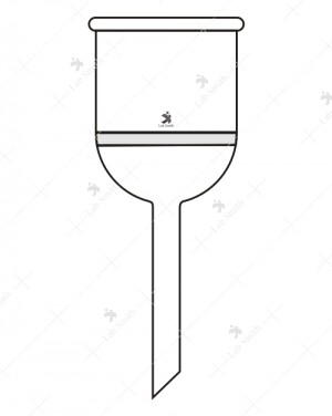 Buchner Funnel, with sintered Disc of Porosity G-1 or G-2 or G-3 or G-4 plain stem.