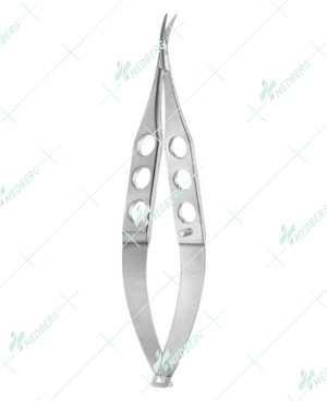 Castroviejo Universal Corneal Scissors, curved, blunt tips, medium blades