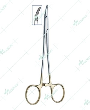 Crile Wood Needle Holder- Curved