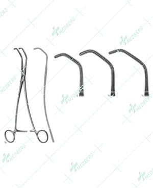 De Bakey Satinsky Clamps, 235 mm