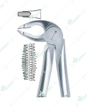 Deep Gripping Lower Atraumatic Extraction Forceps