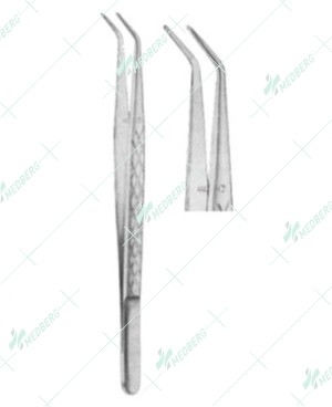 Dental Tweezers, College Serrated, 15 cm