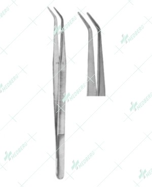 Dental Tweezers, College Serrated, 15 cm