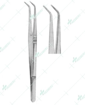 Dental Tweezers, College Serrated, 15 cm