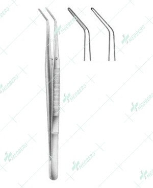 Dental Tweezers, Landgraf Smooth Serrated, 15 cm